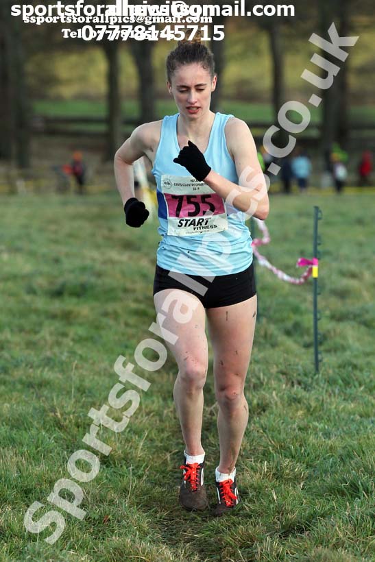 Senior womens cross country, 2019 North Eastern Cross Country Champs., Alnwick, Northumberland.  Photo: David T. Hewitson/Sports for All Pics